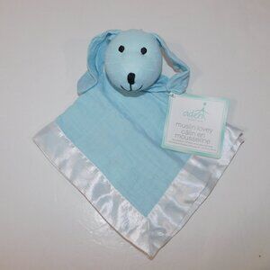 Aden + Anais Musy Mate Muslin Lovey Security Blanket Solid Winter Sky Bunny NWT